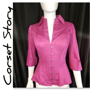 Corset Story Dusty Rose Corset Shirt